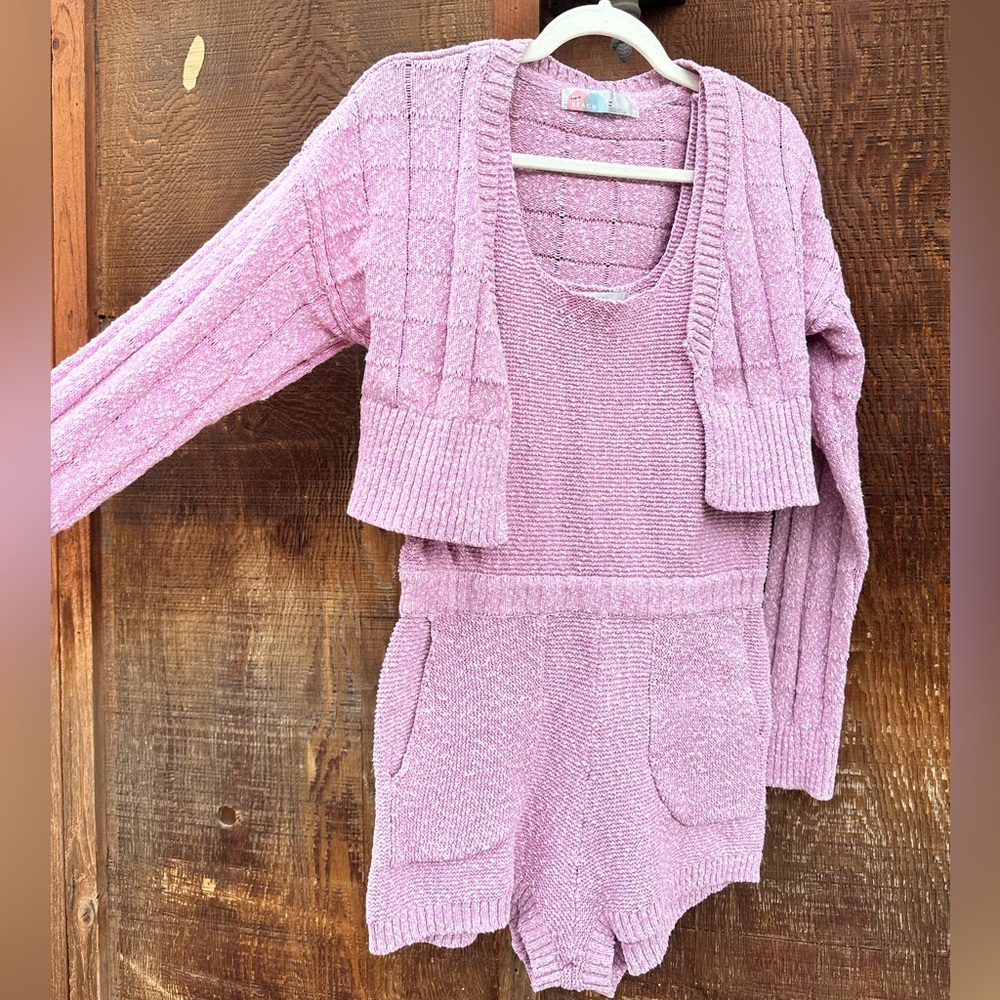 Free People X FP Beach Declan Sweater Set In Pink Size M